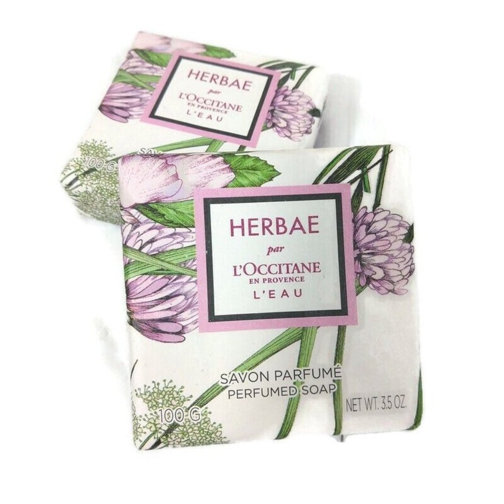 L'OCCITANE Discontinued  Herbae Perfumed Soap 100G X 2 New Sealed
